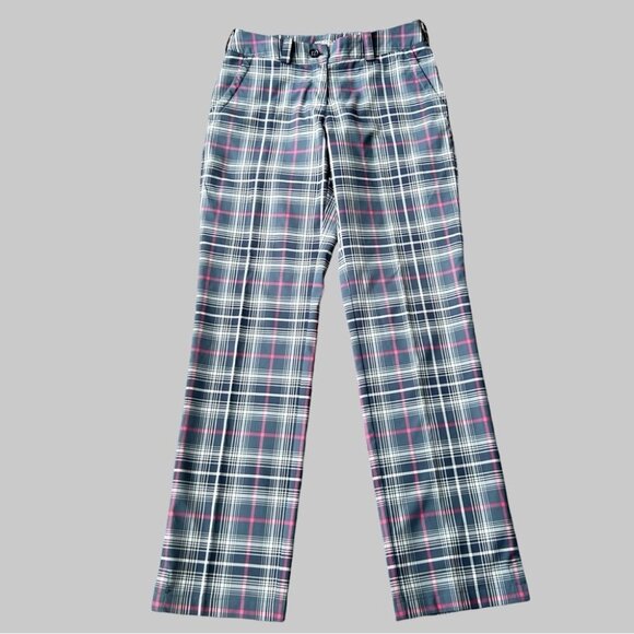 Nike Modern Rise Golf Plaid Pants Style 508275-010 - Picture 1 of 13